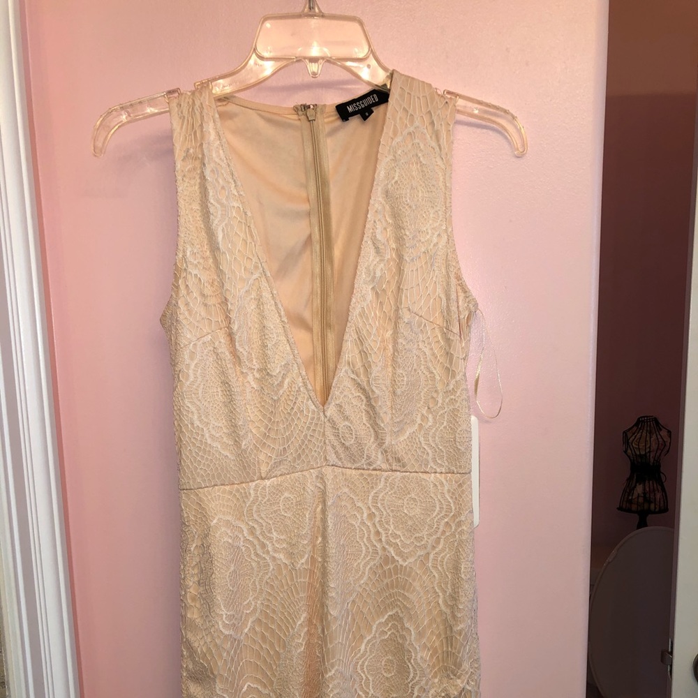 Missguided White lace dress!